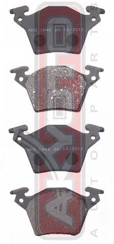 КОЛОДКИ ТОРМОЗНЫЕ ДИСКОВЫЕ ЗАДНИЕ AKD-1046