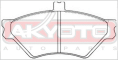 КОЛОДКИ ТОРМОЗНЫЕ ДИСКОВЫЕ ПЕРЕДНИЕ AKD-0306