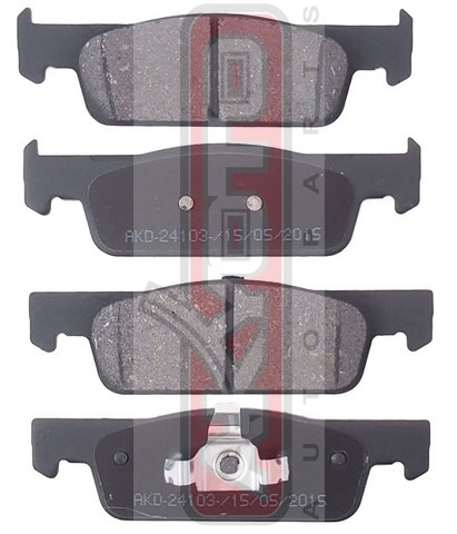 КОЛОДКИ ТОРМОЗНЫЕ ДИСКОВЫЕ ЗАДНИЕ AKD-24103