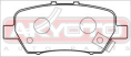 КОЛОДКИ ТОРМОЗНЫЕ ДИСКОВЫЕ ЗАДНИЕ AKD-8506