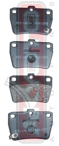 КОЛОДКИ ТОРМОЗНЫЕ ДИСКОВЫЕ ЗАДНИЕ AKD-1424