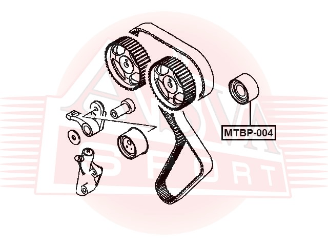 РОЛИК НАТЯЖНОЙ MTBP-004