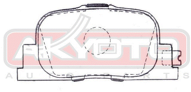 КОЛОДКИ ТОРМОЗНЫЕ ДИСКОВЫЕ ЗАДНИЕ AKD-0510