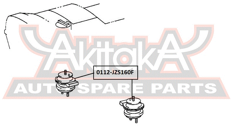 ПОДУШКА ДВИГАТЕЛЯ ПЕРЕДНЯЯ 0112-JZS160F