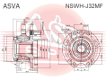 СТУПИЦА ПЕРЕДНЯЯ С МАГНИТНЫМ КОЛЬЦОМ АБС 2.5 NSWH-J32MF