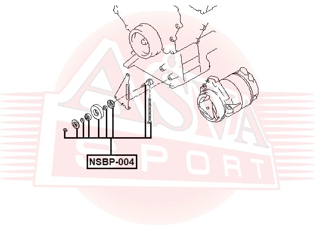 РОЛИК НАТЯЖНОЙ NSBP-004