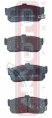 КОЛОДКИ ТОРМОЗНЫЕ ДИСКОВЫЕ ЗАДНИЕ AKD-1312