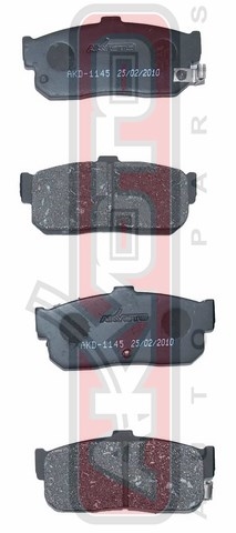 КОЛОДКИ ТОРМОЗНЫЕ ДИСКОВЫЕ ЗАДНИЕ AKD-1312