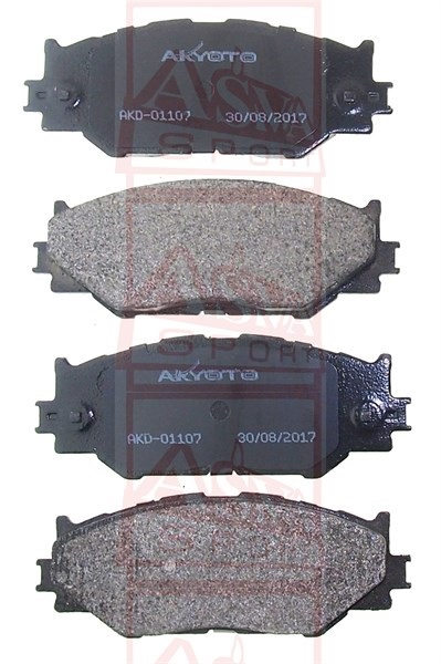 КОЛОДКИ ТОРМОЗНЫЕ ДИСКОВЫЕ ПЕРЕДНИЕ AKD-01107