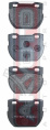 КОЛОДКИ ТОРМОЗНЫЕ ДИСКОВЫЕ ЗАДНИЕ AKD-0276