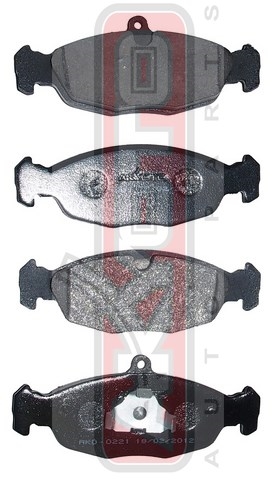 КОЛОДКИ ТОРМОЗНЫЕ ДИСКОВЫЕ ПЕРЕДНИЕ AKD-0221