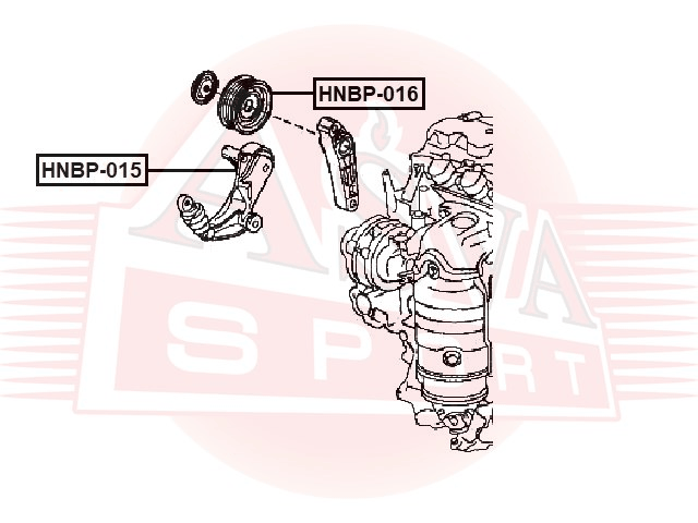 РОЛИК НАТЯЖНОЙ HNBP-016