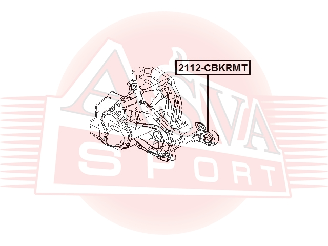 ПОДУШКА КОРОБКИ СКОРОСТЕЙ MT 2112-CBKRMT