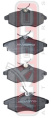 КОЛОДКИ ТОРМОЗНЫЕ ДИСКОВЫЕ ПЕРЕДНИЕ AKD-0207