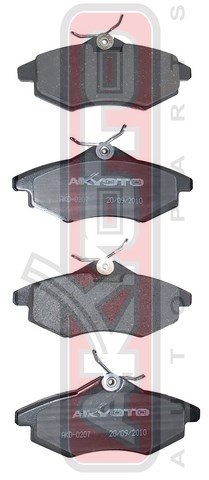 КОЛОДКИ ТОРМОЗНЫЕ ДИСКОВЫЕ ПЕРЕДНИЕ AKD-0207