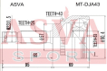 ШРУС НАРУЖНЫЙ 33x57x25 MT-DJA43