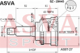 ШРУС НАРУЖНЫЙ 29x49x25 SZ-29A43