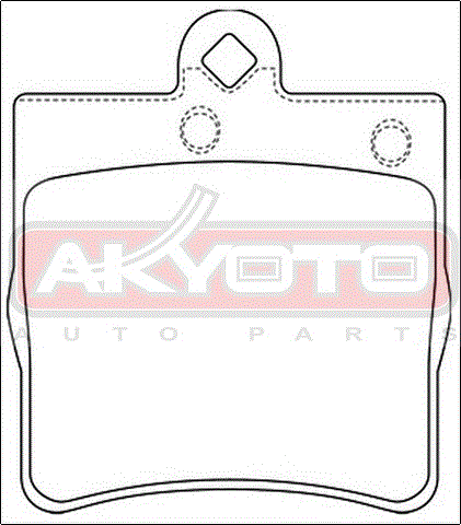 КОЛОДКИ ТОРМОЗНЫЕ ДИСКОВЫЕ ЗАДНИЕ AKD-1319