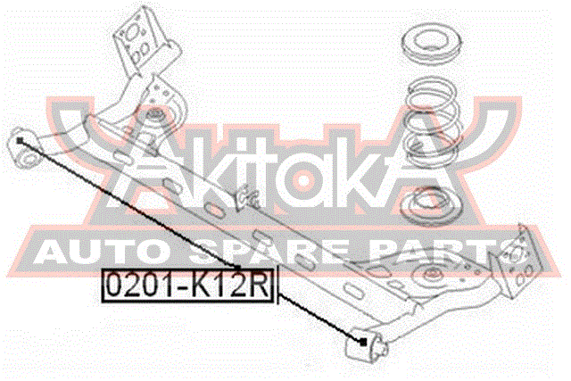 САЙЛЕНТБЛОК ЗАДНЕЙ БАЛКИ 0201-K12R