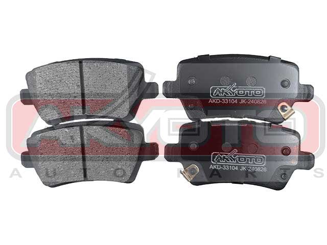 КОЛОДКИ ТОРМОЗНЫЕ ДИСКОВЫЕ ЗАДНИЕ AKD-33104