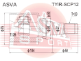 ШРУС ВНУТРЕННИЙ ПРАВЫЙ 28X33.8X23 TYIR-SCP12