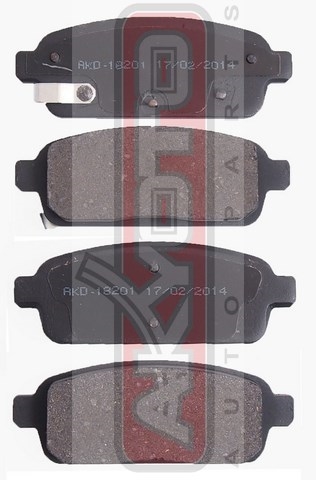 КОЛОДКИ ТОРМОЗНЫЕ ДИСКОВЫЕ ЗАДНИЕ AKD-18201