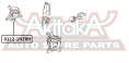 ПОДУШКА ДВИГАТЕЛЯ ПРАВАЯ (ГИДРАВЛИЧЕСКАЯ) 0112-1NZRH