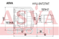ШРУС ВНУТРЕННИЙ 26x41x27 HYIU-SNT27MT