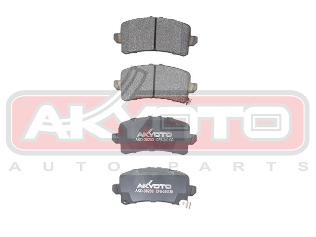 КОЛОДКИ ТОРМОЗНЫЕ ДИСКОВЫЕ ЗАДНИЕ AKD-38203