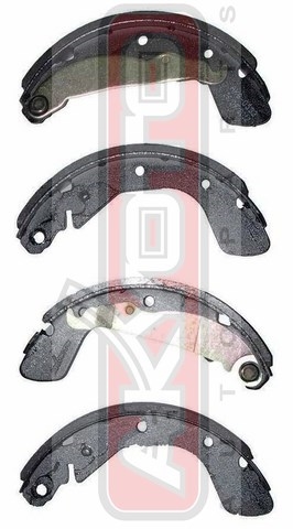 КОЛОДКИ ТОРМОЗНЫЕ БАРАБАННЫЕ ЗАДНИЕ AKS-0533