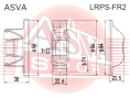 ШРУС КАРДАННОГО ВАЛА 22X86 LRPS-FR2