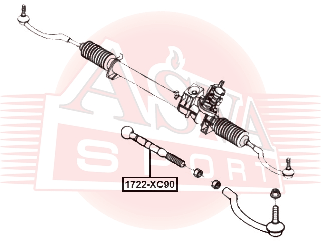ТЯГА РУЛЕВАЯ 1722-XC90