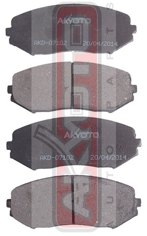 КОЛОДКИ ТОРМОЗНЫЕ ДИСКОВЫЕ ПЕРЕДНИЕ AKD-07102
