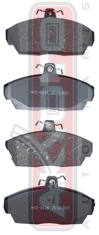 КОЛОДКИ ТОРМОЗНЫЕ ДИСКОВЫЕ ПЕРЕДНИЕ AKD-0136