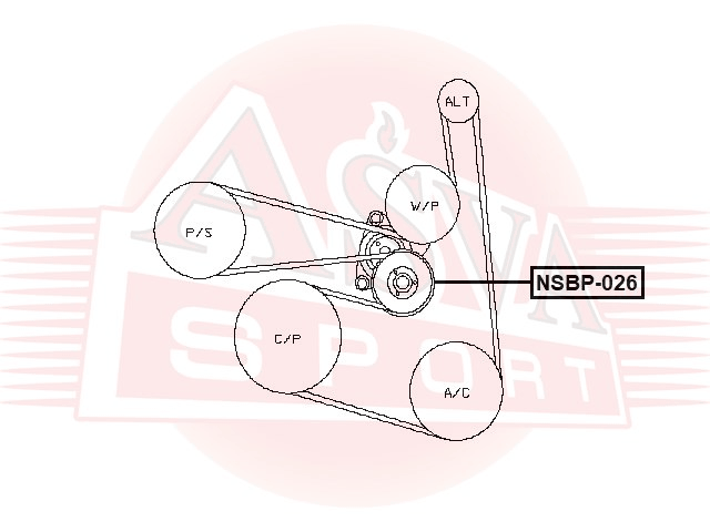 РОЛИК НАТЯЖНОЙ NSBP-026