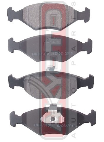 КОЛОДКИ ТОРМОЗНЫЕ ДИСКОВЫЕ ПЕРЕДНИЕ AKD-26101