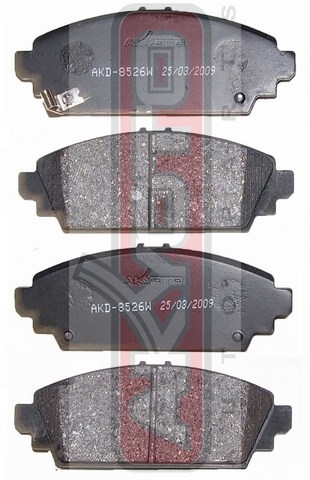 КОЛОДКИ ТОРМОЗНЫЕ ДИСКОВЫЕ ПЕРЕДНИЕ AKD-8526