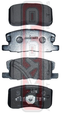 КОЛОДКИ ТОРМОЗНЫЕ ДИСКОВЫЕ ПЕРЕДНИЕ AKD-3500