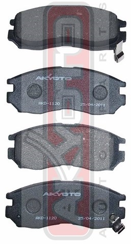 КОЛОДКИ ТОРМОЗНЫЕ ДИСКОВЫЕ ПЕРЕДНИЕ AKD-1120