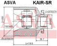 ШРУС ВНУТРЕННИЙ ПРАВЫЙ 25x42x28 KAIR-SR