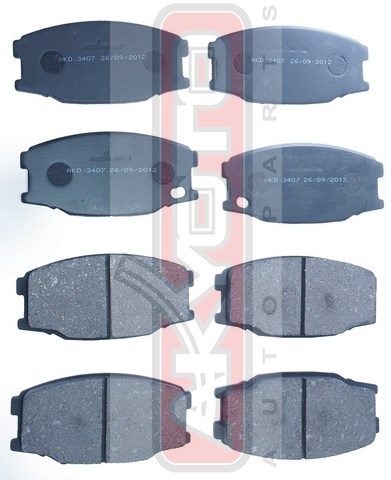 КОЛОДКИ ТОРМОЗНЫЕ ДИСКОВЫЕ ПЕРЕДНИЕ AKD-3407