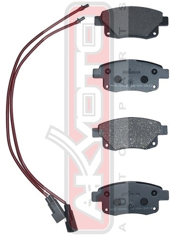 КОЛОДКИ ТОРМОЗНЫЕ ДИСКОВЫЕ ЗАДНИЕ С ДАТЧИКОМ AKD-0046