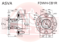 СТУПИЦА ЗАДНЯЯ FDWH-CB1R