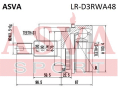 ШРУС НАРУЖНЫЙ ЗАДНИЙ БЕЗ БЛОКИРОВКИ 27x73x31 LR-D3RWA48