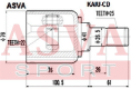 ШРУС ВНУТРЕННИЙ 22x41x25 KAIU-CD