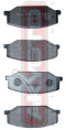 КОЛОДКИ ТОРМОЗНЫЕ ДИСКОВЫЕ ПЕРЕДНИЕ AKD-9118