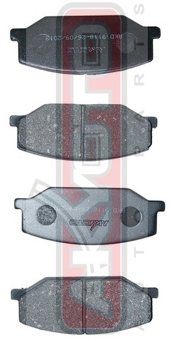 КОЛОДКИ ТОРМОЗНЫЕ ДИСКОВЫЕ ПЕРЕДНИЕ AKD-9118