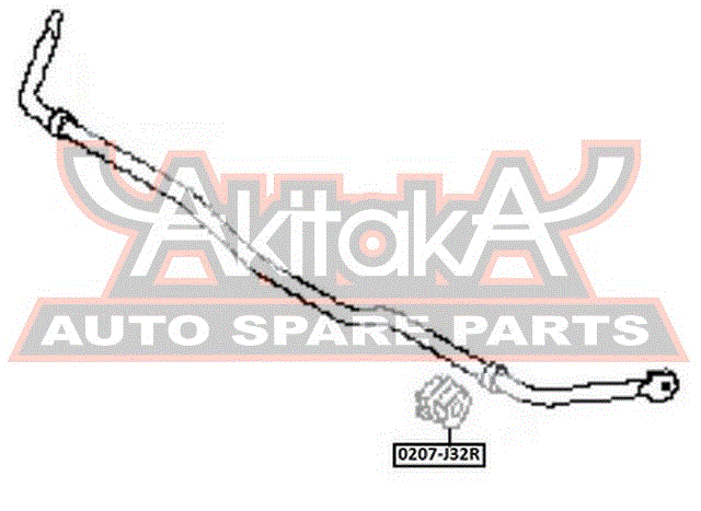 ВТУЛКА ЗАДНЕГО СТАБИЛИЗАТОРА D17 0207-J32R