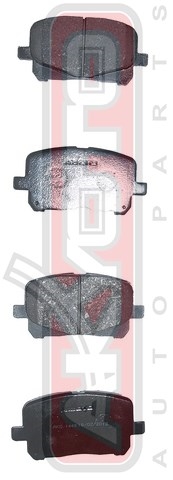 КОЛОДКИ ТОРМОЗНЫЕ ДИСКОВЫЕ ПЕРЕДНИЕ AKD-1448