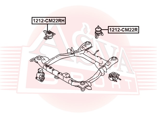 ПОДУШКА ДВИГАТЕЛЯ ЗАДНЯЯ 1212-CM22R